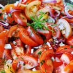Alle Köstlichkeiten, wie knackige Salate