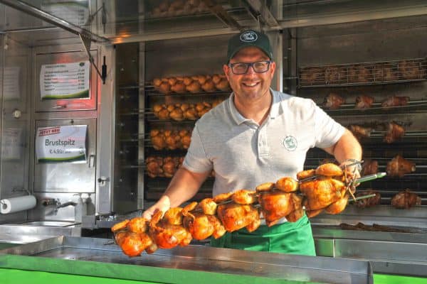 Knusprige Grillhenderl